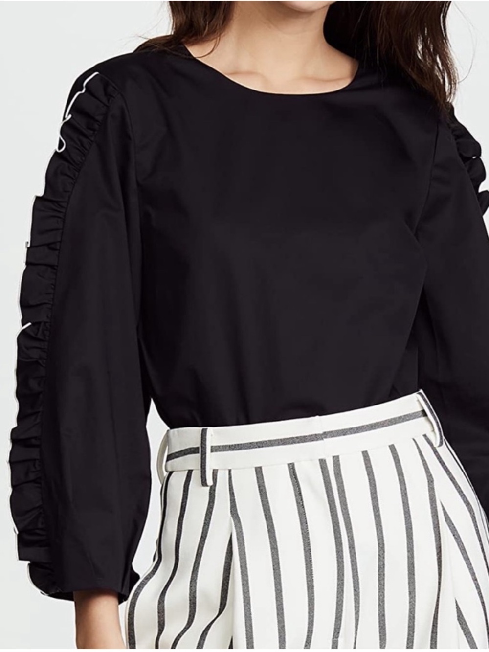 Tibi Spectator Ruffle Blouse Size 6 - Picture 3 of 11
